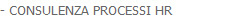 - CONSULENZA PROCESSI HR